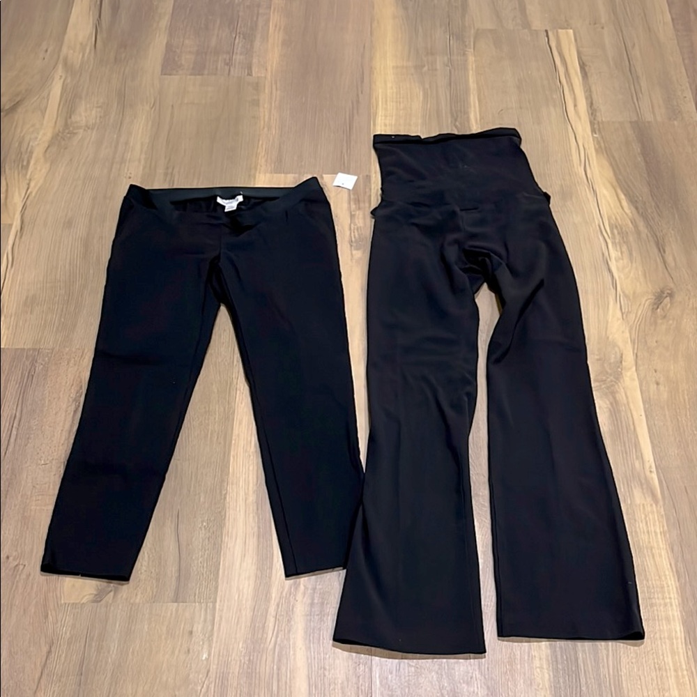 Motherhood Maternity 2 pairs of size S black maternity pants